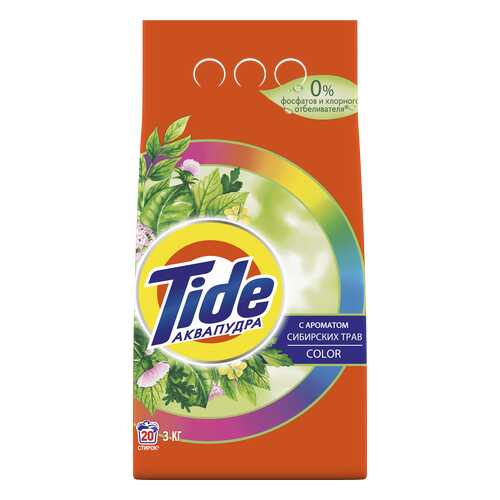 Стиральный порошок Tide сибирские травы color 3 кг 20 стирок в Уютерра